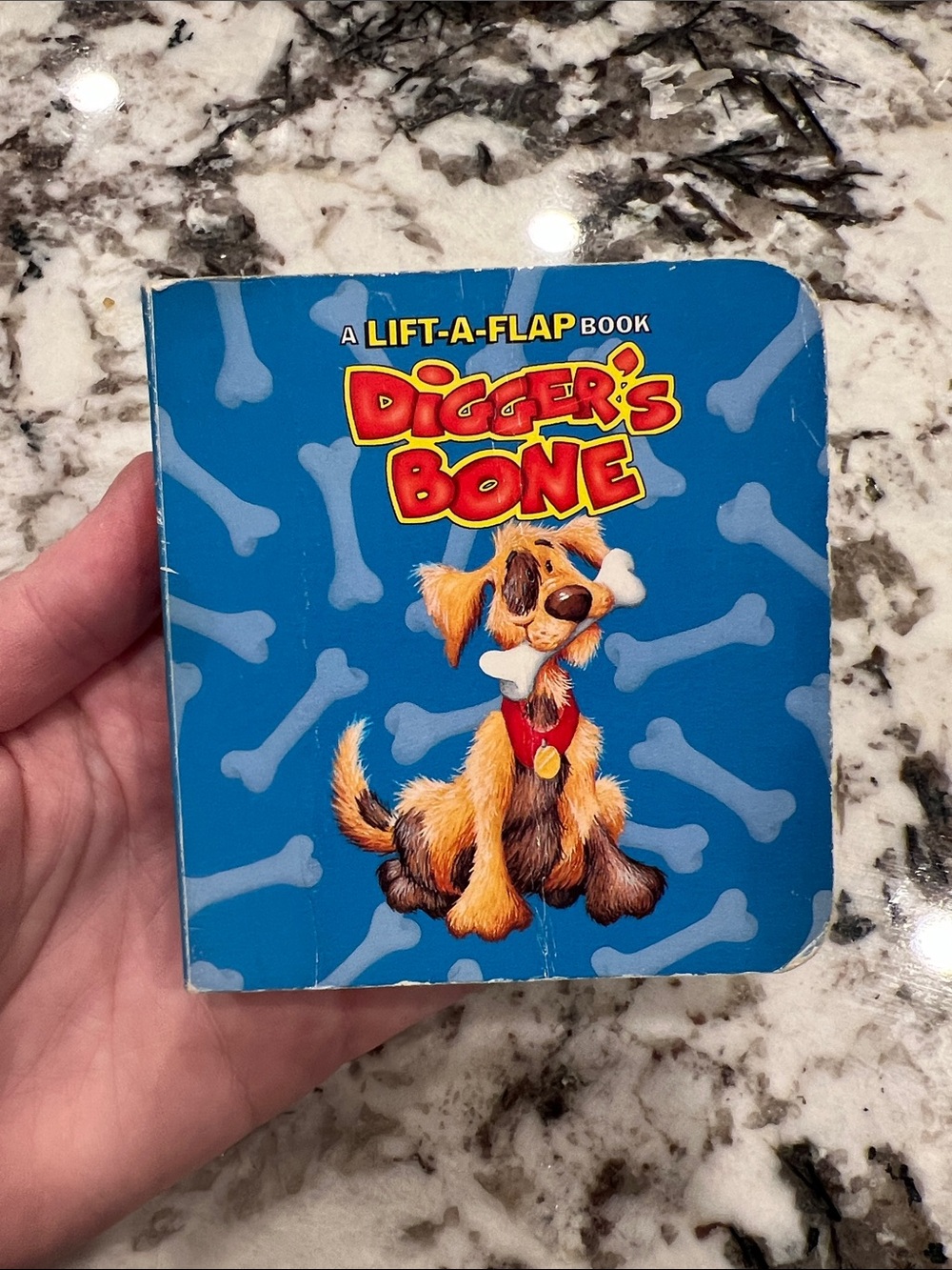Digger's Bone Lift-a-Flap Board Book - Blue First 1st Edition